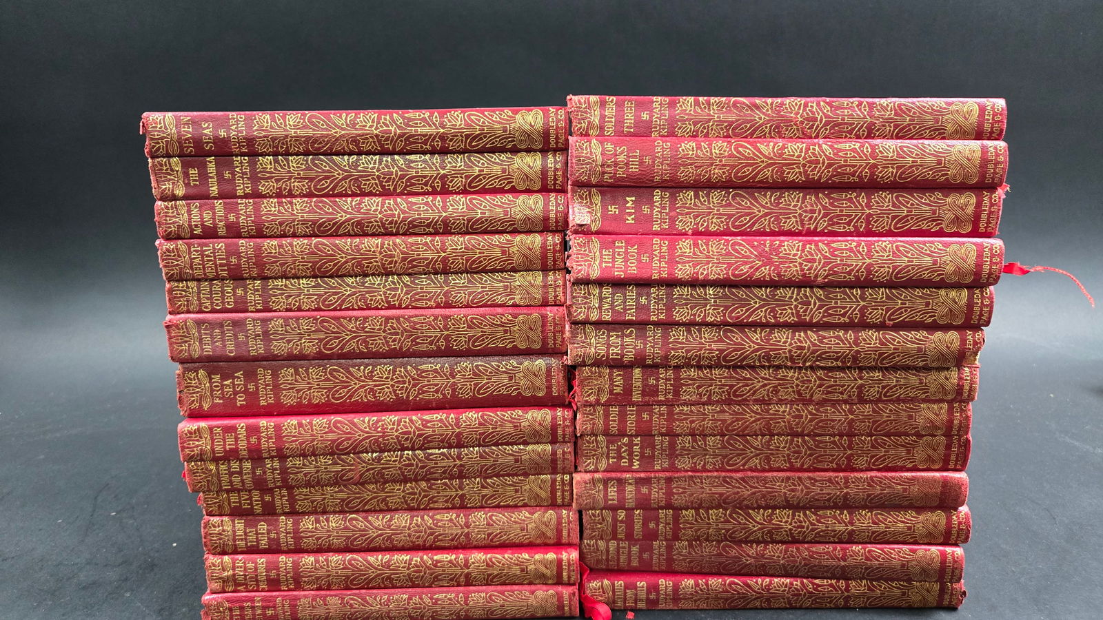 Rudyard Kipling Book Collection 1922 -1923  28 Total Books Two Have Condition Issues (1 of 9)