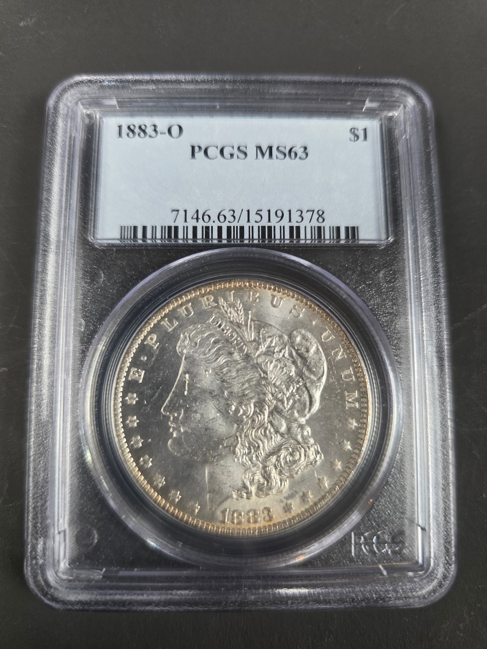 1883 - O Morgan Dollar PCGS MS 63 (1 of 3)