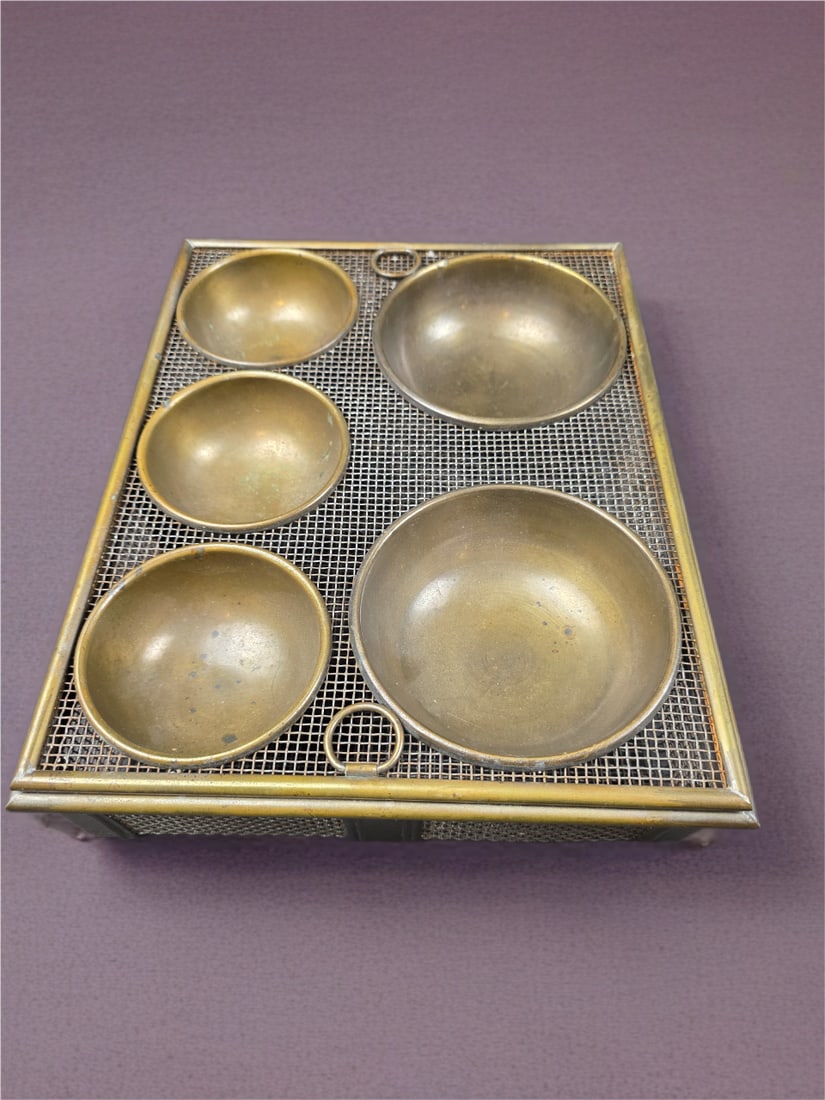 Antique Cash Box for Coins and Paper Money Brass and Metal  - Coin Collecting Box Coin Box (1 of 5)