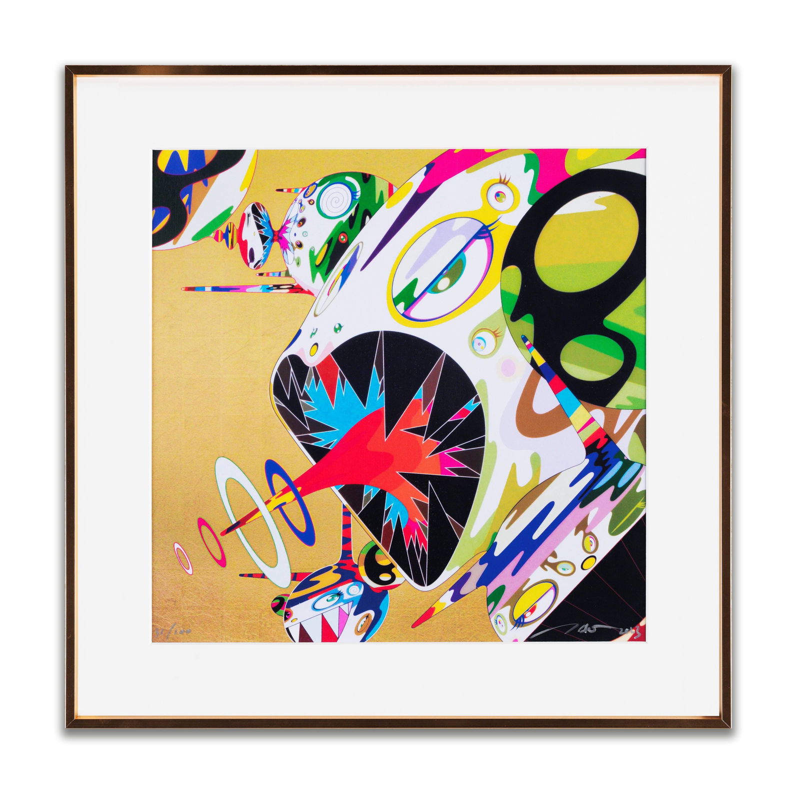 TAKASHI MURAKAMI (B.1962), OFFSET LITHOGRAPH: TAKASHI MURAKAMI (B.1962), OFFSET LITHOGRAPH Provenance and Authenticity: This item includes a certificate of authenticity. His Collectible Has Undergone Rigorous Authentication. The Signature Has Bee