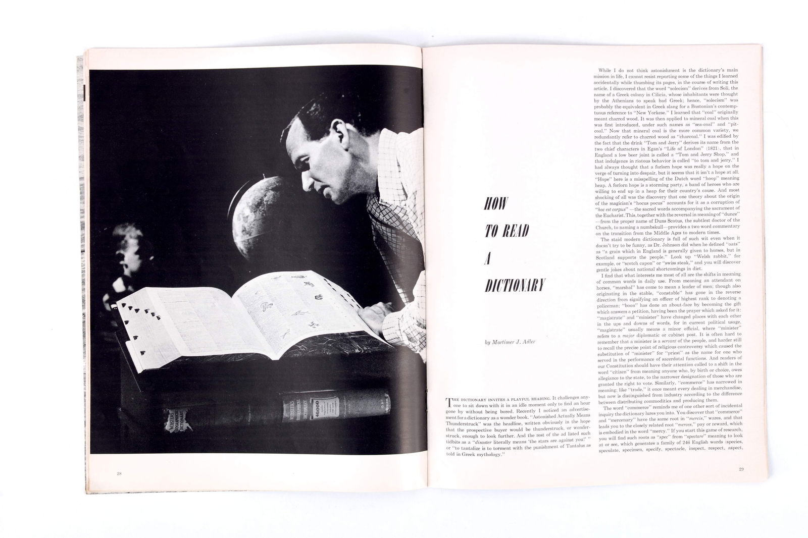 ERNEST HEMINGWAY, WISDOM MAGAZINE (JUNE 1958) (1 of 2)