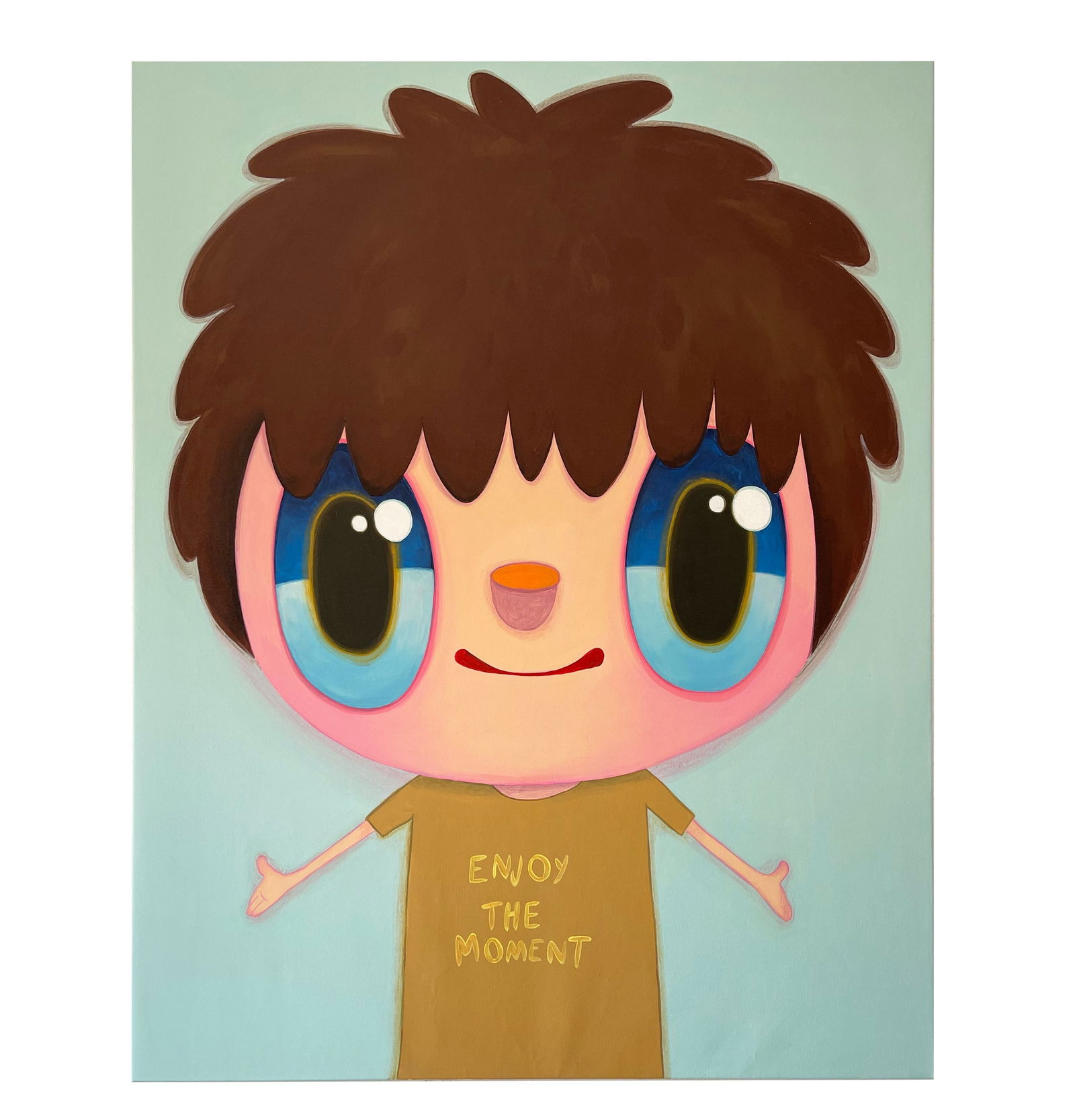 JAVIER CALLEJA (B. 1971), ENJOY THE MOMENT, ACRYLIC ON CANVAS (1 of 2)