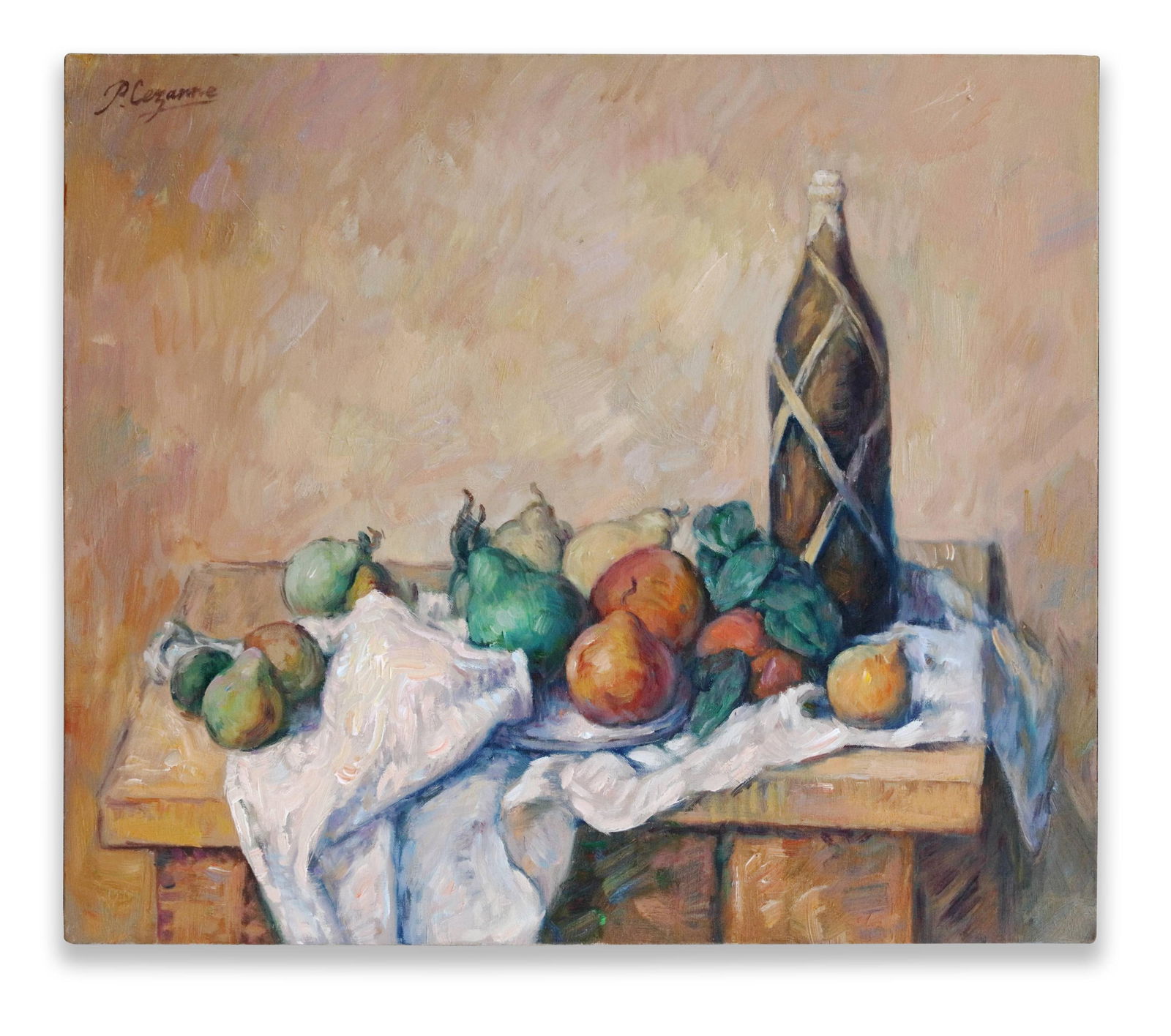 AFTER PAUL CÉZANNE (1839–1906), OIL ON CANVAS: PAUL CÉZANNE (1839-1906), ATTRIBUTED TO, OIL ON CANVASDimensions:Image size46 × 55.3 cm. All measured values are approximate.Provenance and Authenticity:This item includes a certificate of