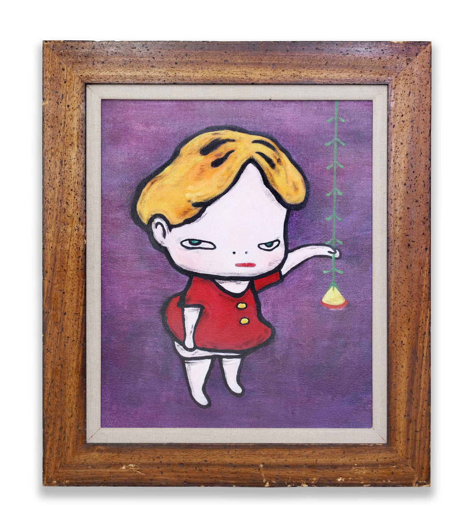 YOSHITOMO NARA (1959– ), ACRYLIC ON CANVAS: YOSHITOMO NARA (1959- ), ATTRIBUTED TO, ACRYLIC ON CANVASDimensions:Image size45.5 x 38.3 cm. All measured values are approximate. Outer frame size59.5 x 51.5 cm. All measured values are