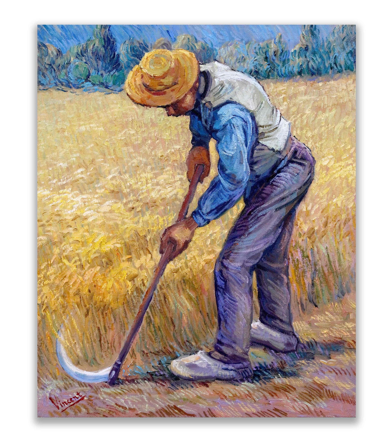 AFTER VINCENT VAN GOGH (1853–1890), OIL ON CANVAS: VINCENT VAN GOGH (1853-1890), ATTRIBUTED TO, OIL ON CANVASDimensions:Image size58.5 x 47.5 cm. All measured values are approximate.Provenance and Authenticity:This item includes a certificate of