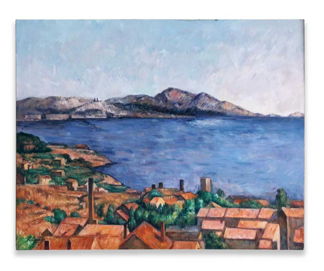 AFTER PAUL CÉZANNE (1839–1906), OIL ON CANVAS: PAUL CÉZANNE (1839-1906), ATTRIBUTED TO, OIL ON CANVASDimensions:Image size69.8 × 87.1 cm. All measured values are approximate.Provenance and Authenticity:This item includes a certificate of