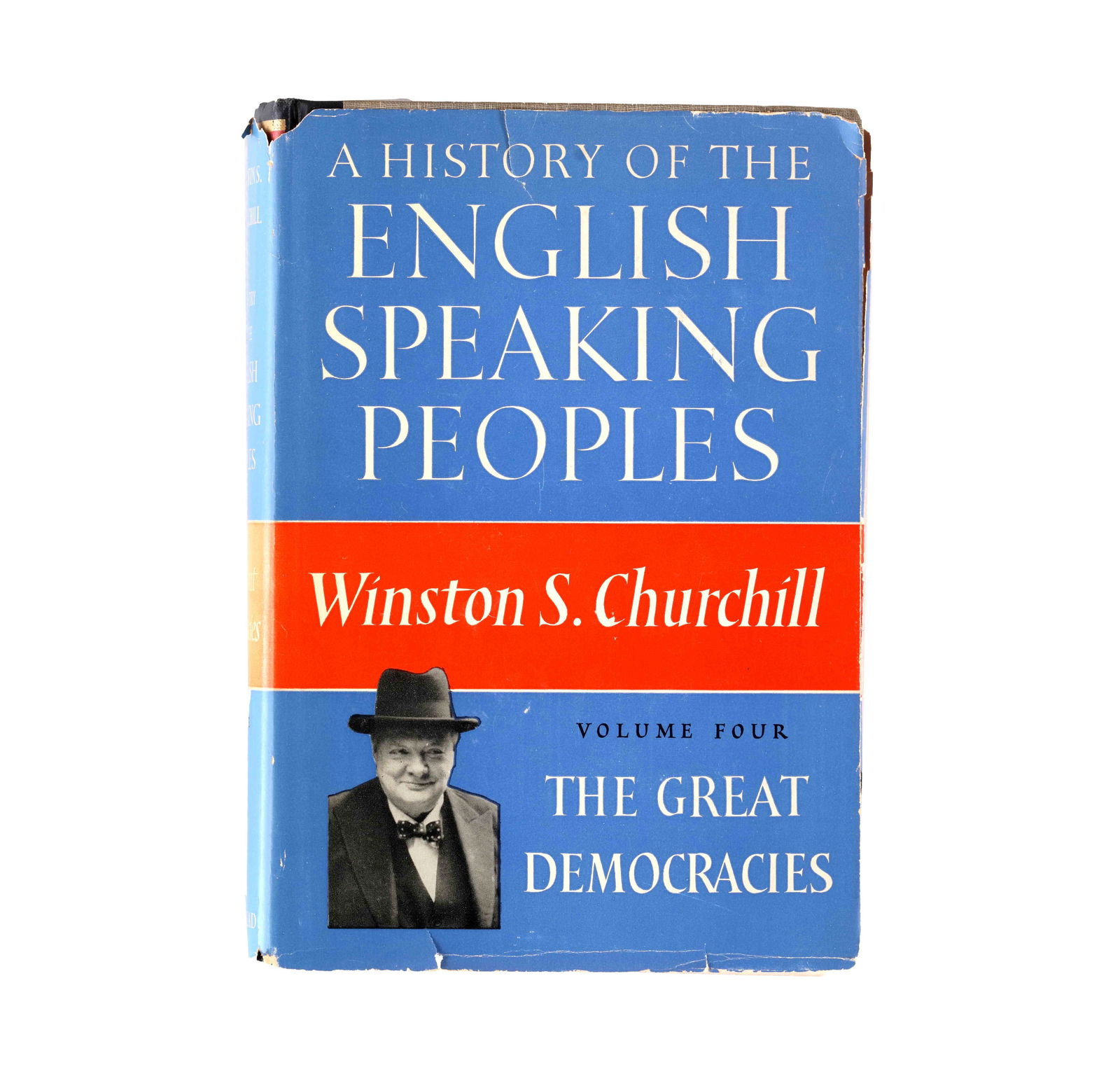 WINSTON S. CHURCHILL - HAND-SIGNED FIRST EDITION SET OF A HISTORY OF THE ENGLISH-SPEAKING PEOPLES: WINSTON S. CHURCHILL - HAND-SIGNED FIRST EDITION SET OF A HISTORY OF THE ENGLISH-SPEAKING PEOPLESProvenance and Authenticity:This item includes a certificate of authenticity. This distinguished