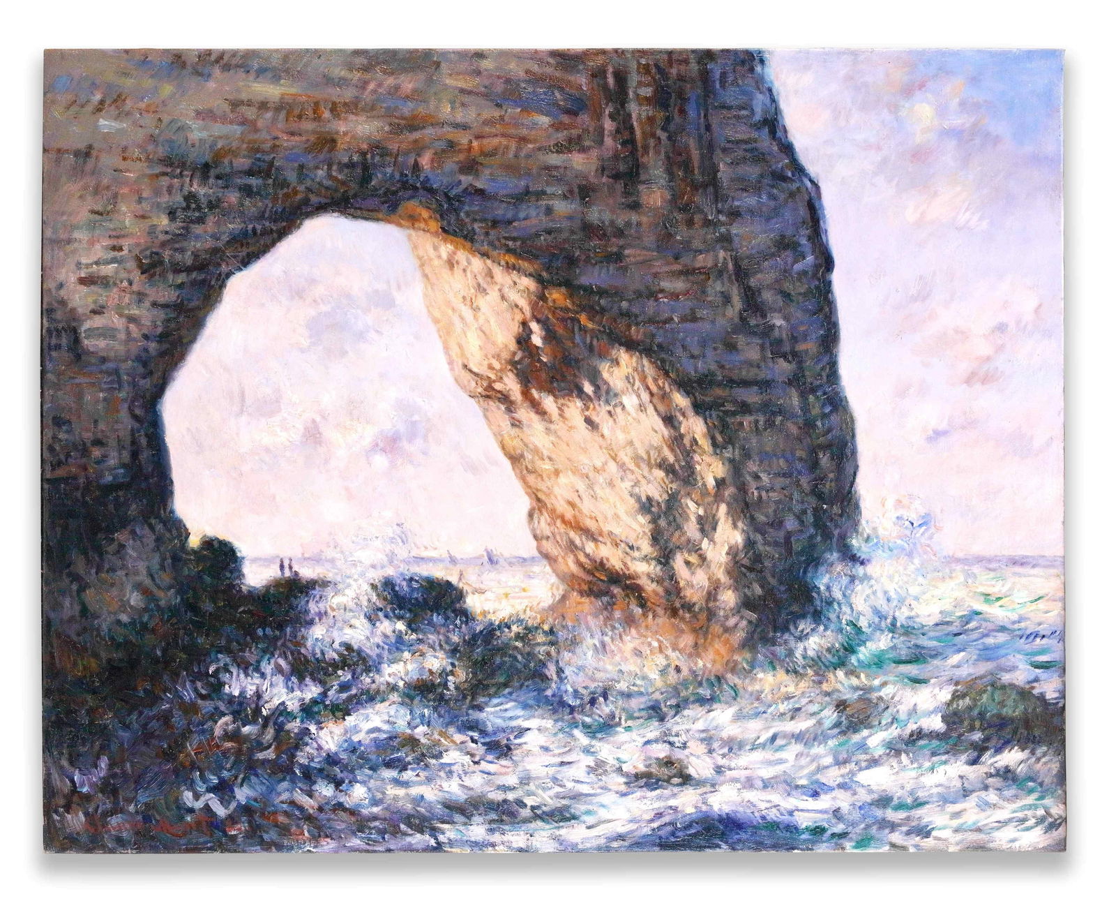 AFTER CLAUDE MONET (1840–1926), OIL ON CANVAS: CLAUDE MONET (1840-1926), ATTRIBUTED TO, OIL ON CANVAS Dimensions: Image size72.7 x 90.7 cm. All measured values are approximate. Provenance and Authenticity: This item includes a certificate of authe