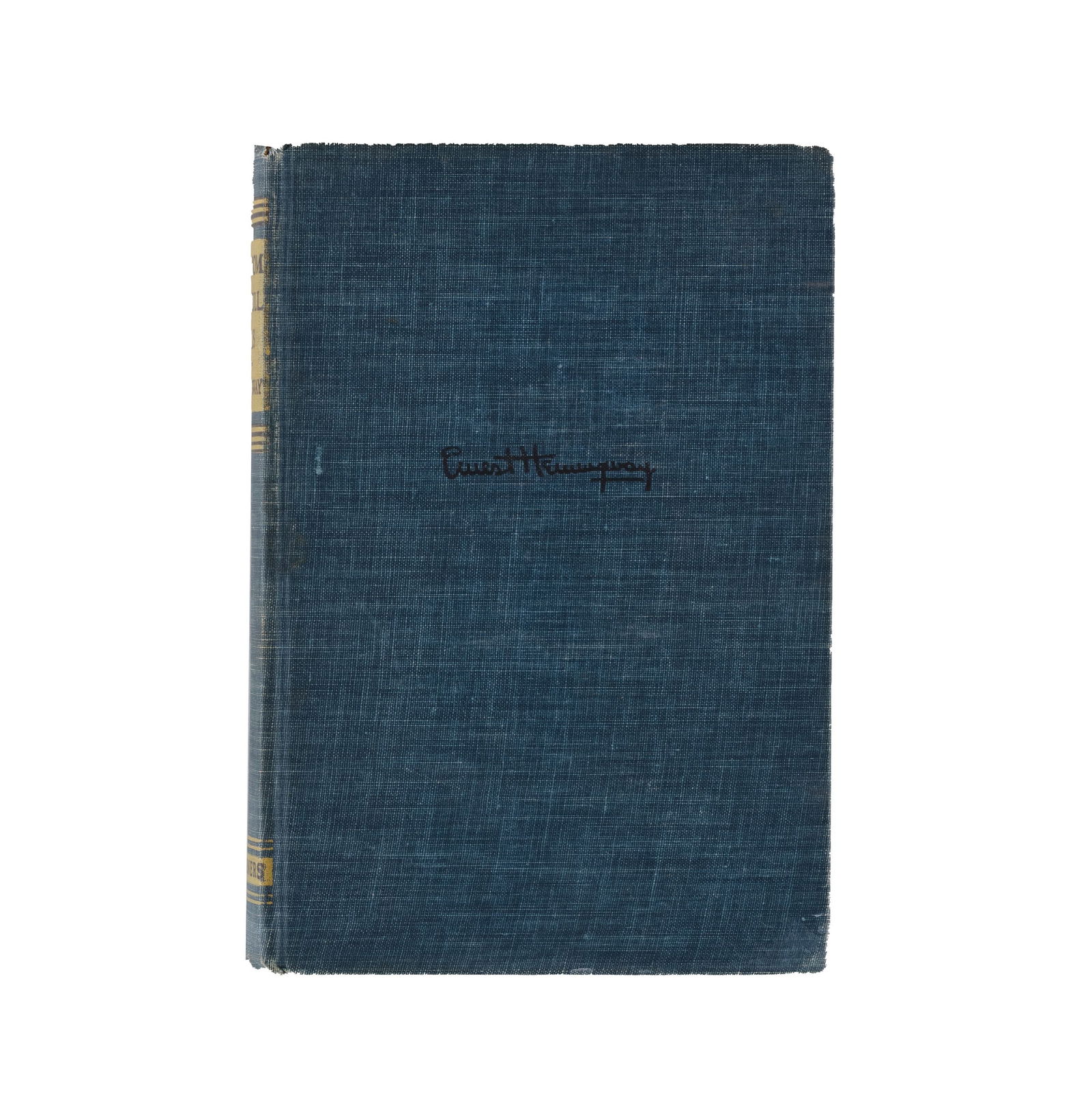 ERNEST HEMINGWAY - HAND-SIGNED FIRST EDITION OF FOR WHOM THE BELL TOLLS: ERNEST HEMINGWAY - HAND-SIGNED FIRST EDITION OF FOR WHOM THE BELL TOLLS Provenance and Authenticity: This item includes a certificate of authenticity. This premier literary artifact features the authe
