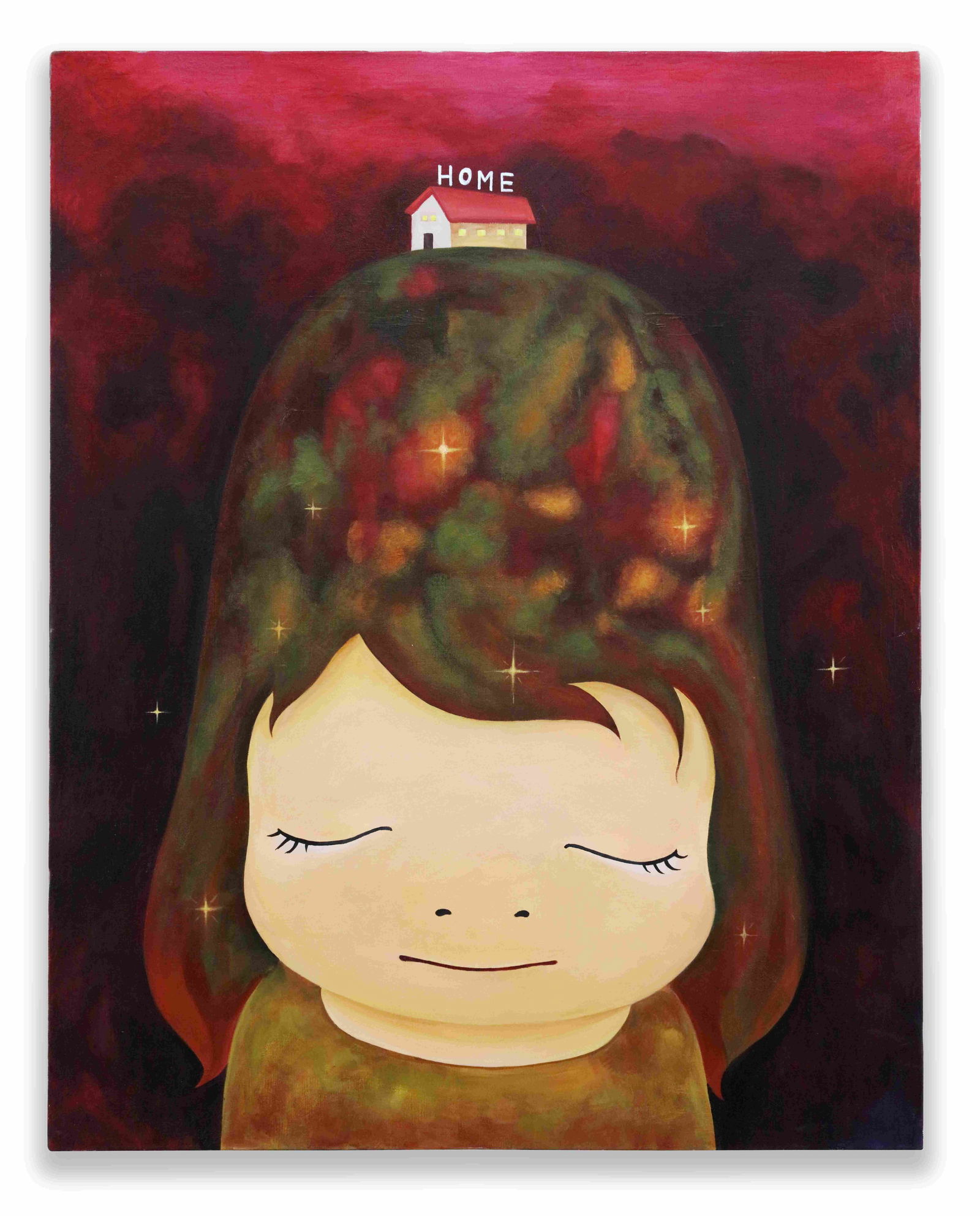 YOSHITOMO NARA, B.1959, ACRYLIC ON CANVAS (1 of 3)