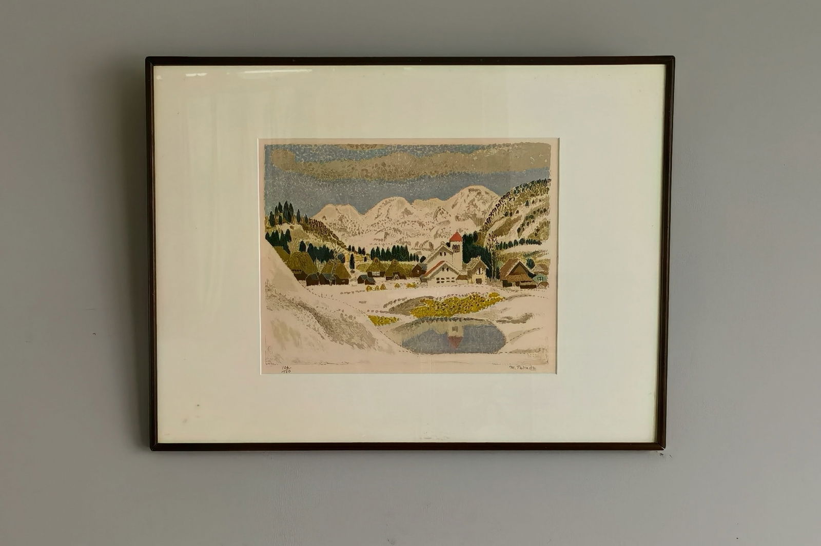 TAKADA MAKOTO (1913-1992), HAND-COLORED LITHOGRAPH (1 of 4)