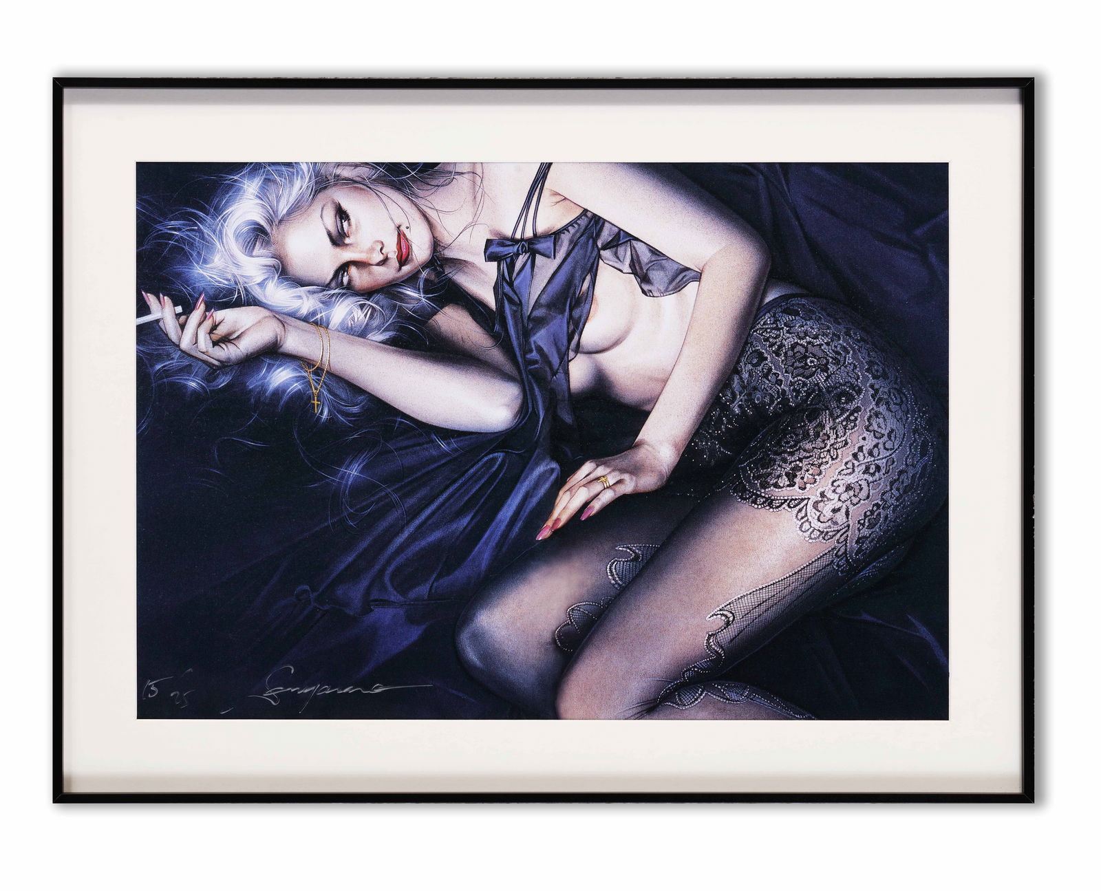 YOICHIRO KAWAGUCHI,ALLURING FACE,SCREENPRINT ON PAPER: YOICHIRO KAWAGUCHI,ALLURING FACE,SCREENPRINT ON PAPERDimensions:Image size:35 x 50 cm. All measured values are approximate.Provenance and Authenticity:His Collectible Has Undergone Rigorous