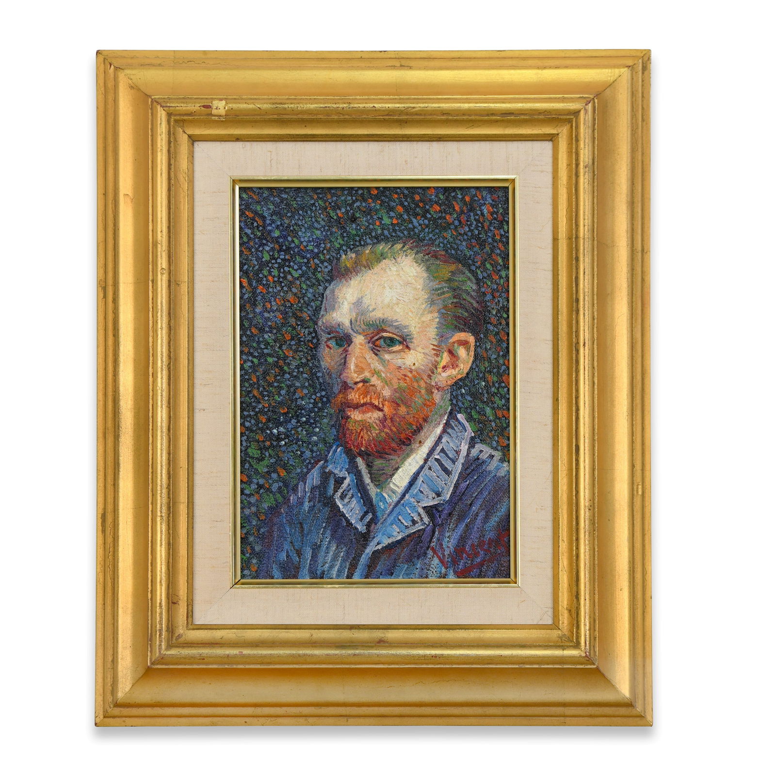 OIL ON CANVAS,IN THE STYLE OF VINCENT VAN GOGH (1853–1890): OIL ON CANVAS,IN THE STYLE OF VINCENT VAN GOGH (1853–1890)Dimensions:Image size: 22.6 x 16 cm. All measured values are approximate. Outer frame size: 31.1 x 37.9 cm. All measured values are