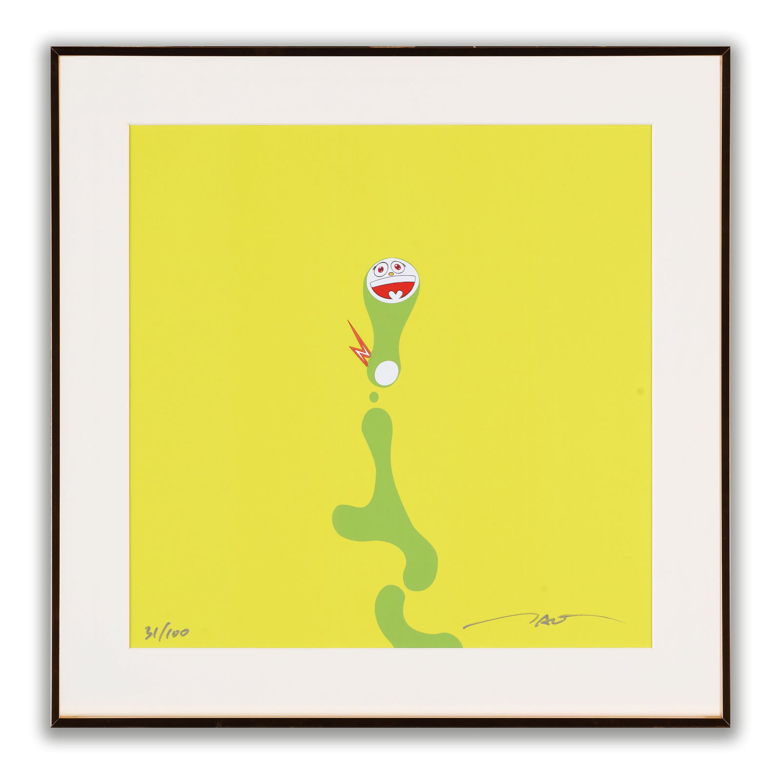 YOICHIRO KAWAGUCHI,ALLURING FACE,SCREENPRINT ON PAPER: YOICHIRO KAWAGUCHI,ALLURING FACE,SCREENPRINT ON PAPER Dimensions: Image size:35 x 35 cm. All measured values are approximate. Provenance and Authenticity: His Collectible Has Undergone Rigorous Authen