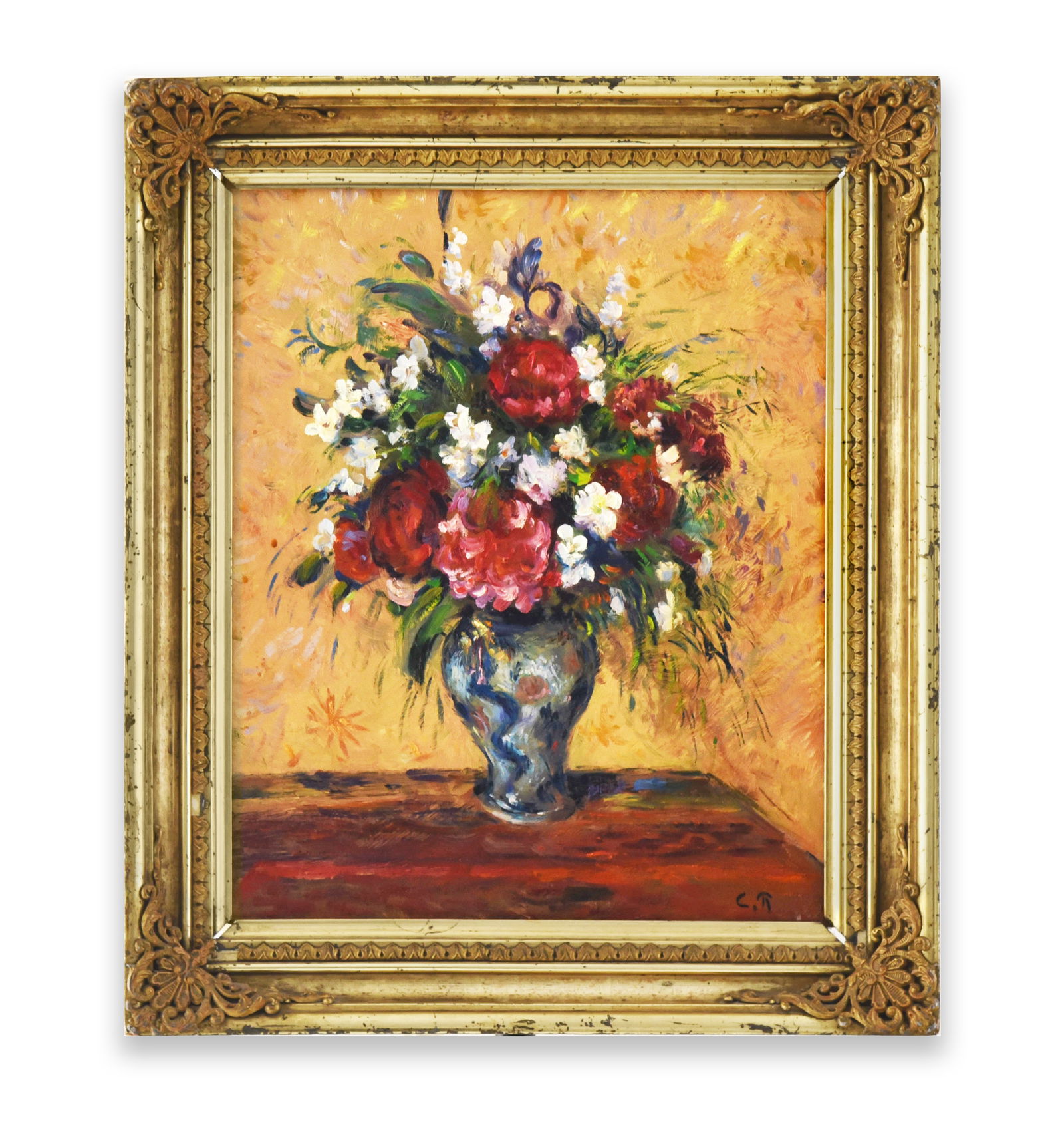 OIL ON CANVAS,IN THE STYLE OF CAMILLE PISSARRO (1830-1903): OIL ON CANVAS,IN THE STYLE OF CAMILLE PISSARRO (1830-1903)Dimensions:Image size:32.6 x 40 cm. All measured values are approximate. Outer frame size:42.5 x 50 cm. All measured values are