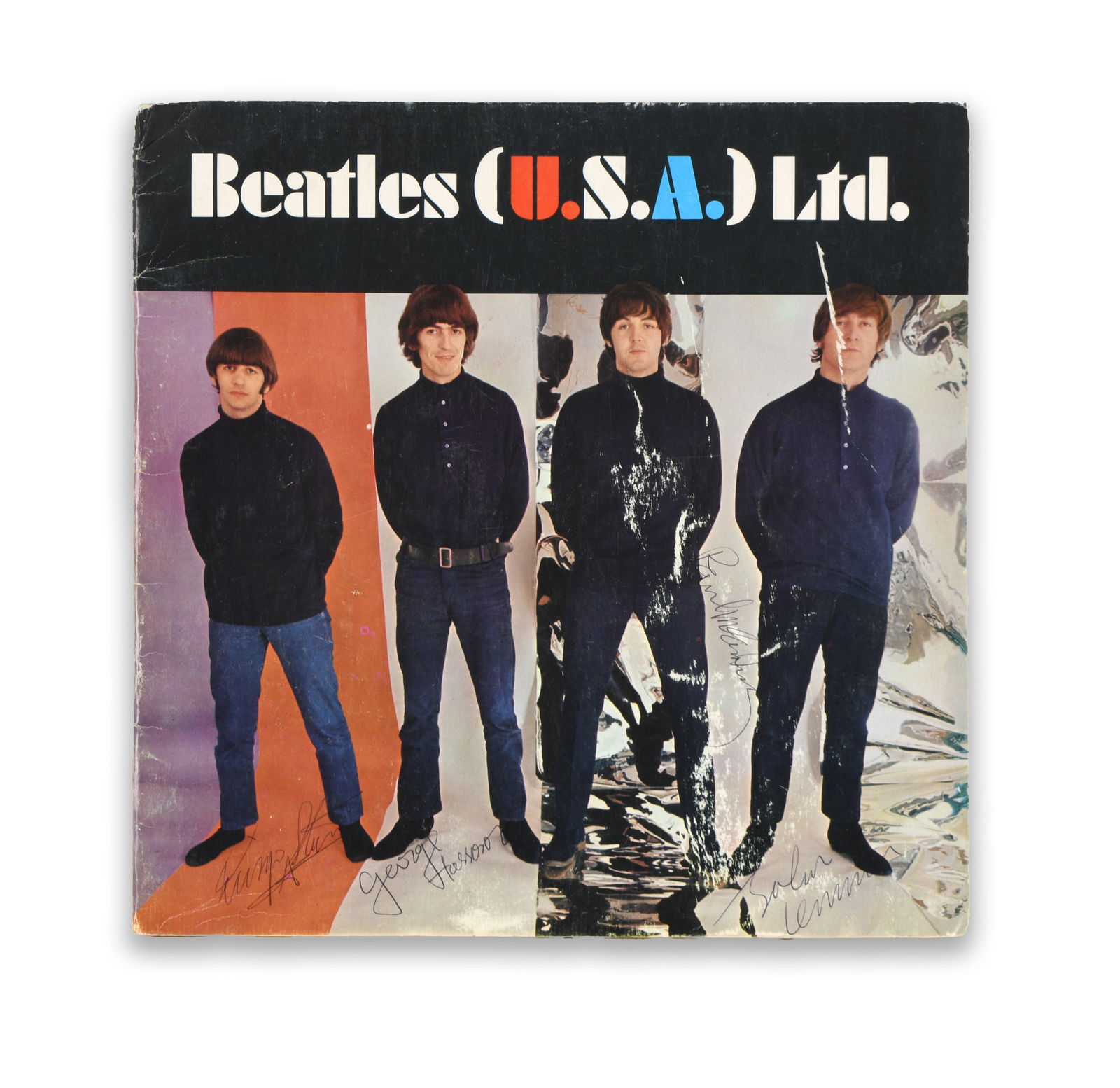 THE BEATLES - SIGNED BEATLES (U.S.A.) LTD. ALBUM SLEEVE (1 of 2)