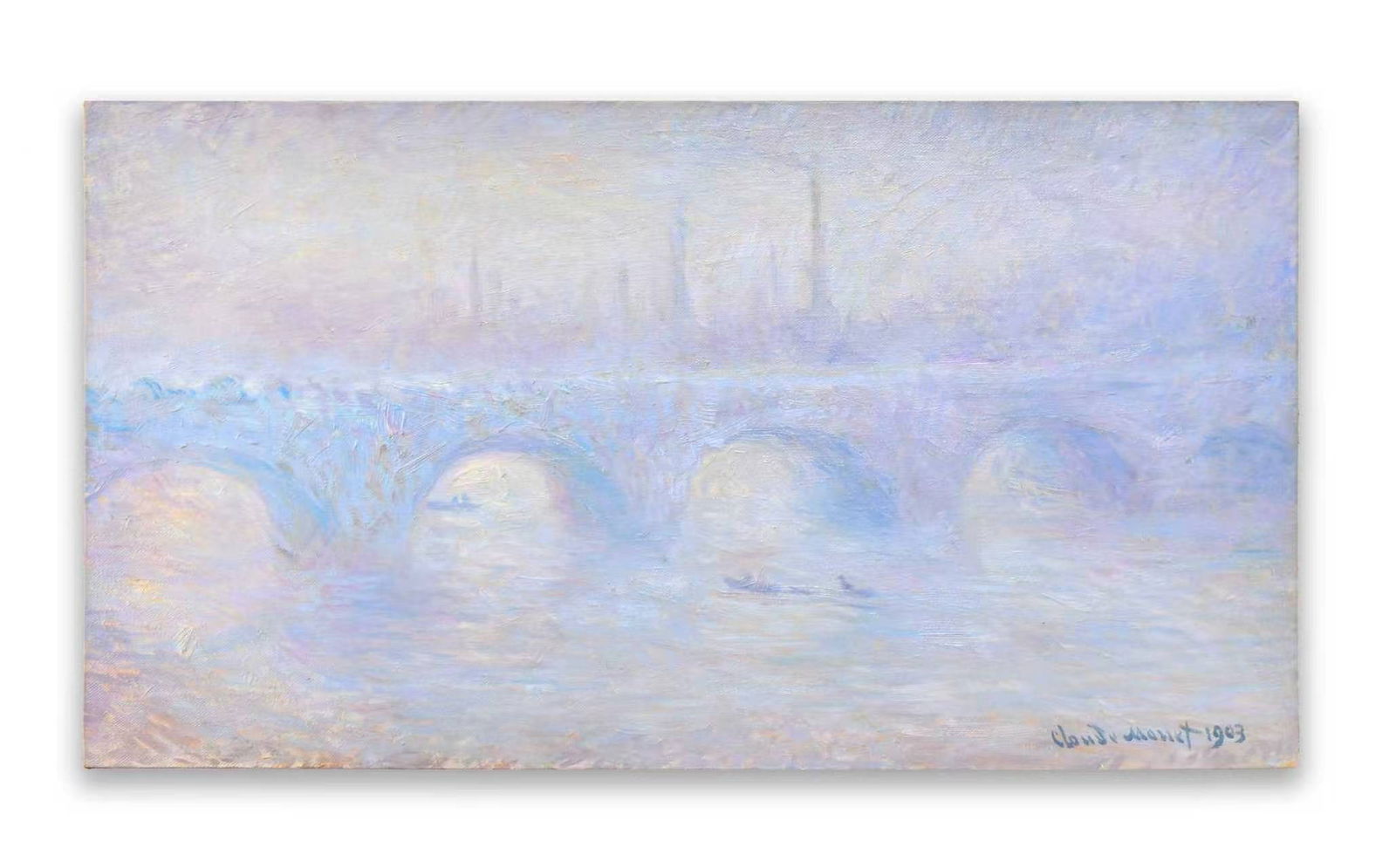 CLAUDE MONET (1840–1926), ATTRIBUTED TO, OIL ON CANVAS: CLAUDE MONET (1840–1926), ATTRIBUTED TO, OIL ON CANVAS Dimensions: Image size: 40.1 × 72.2 cm. All measured values are approximate. Provenance and Authenticity: This oil painting is attributed to C