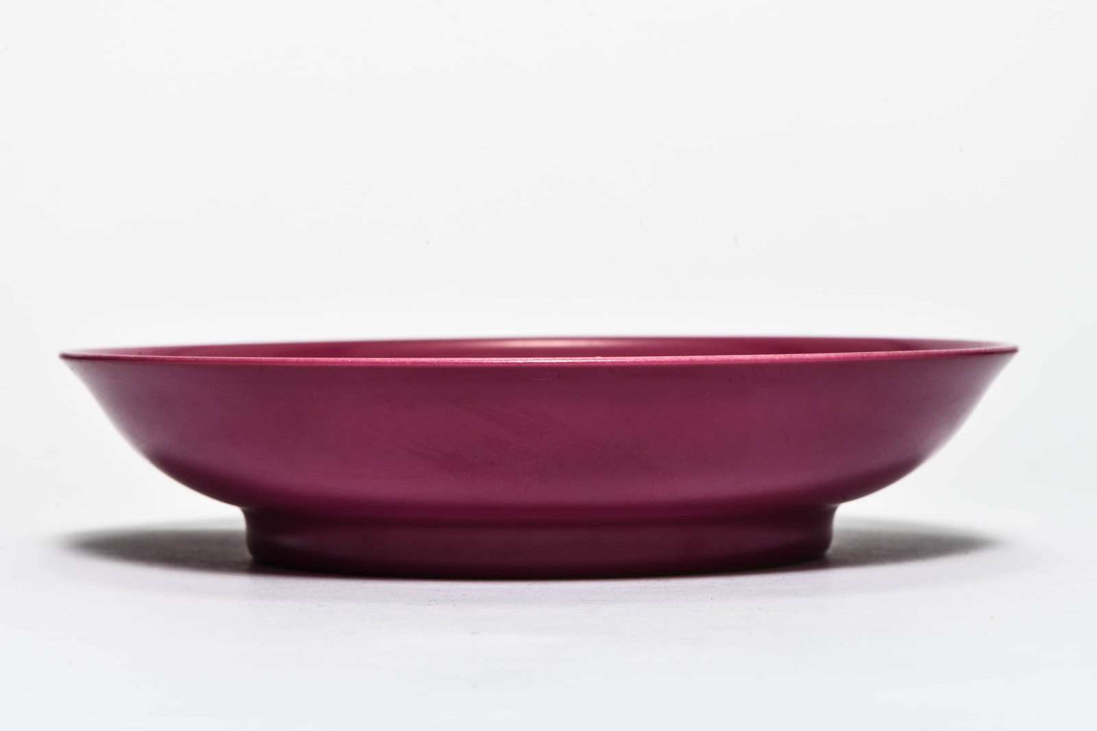 A RUBY-RED GLAZED DISH - 2