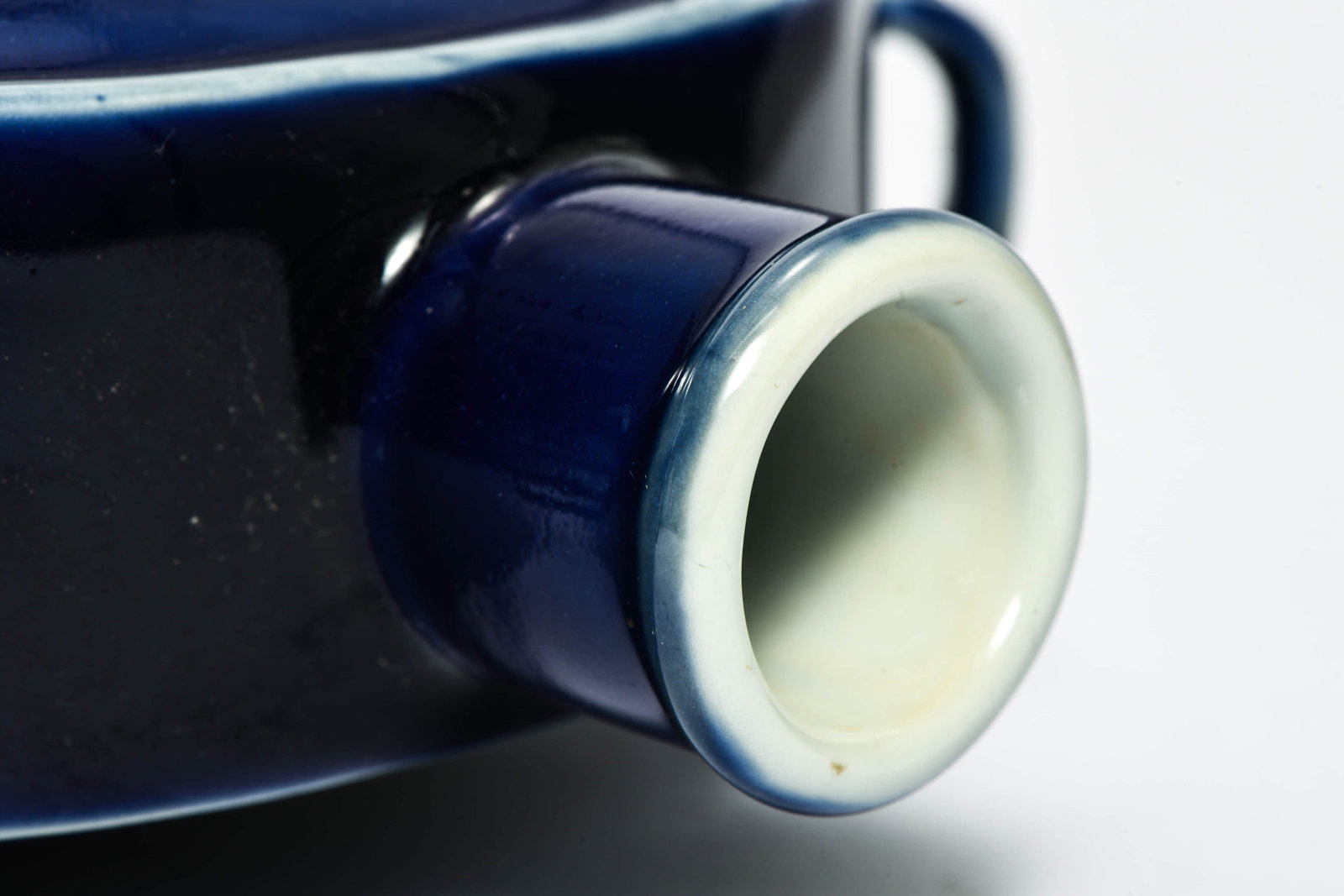 A SKY-BLUE GLAZED MOONFLASK - 5