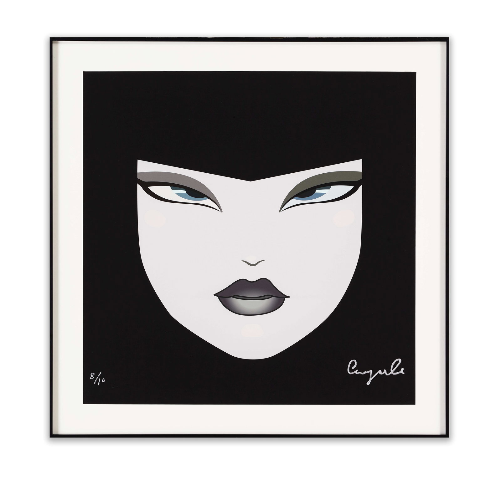 YOICHIRO KAWAGUCHI,ALLURING FACE,SCREENPRINT ON PAPER: YOICHIRO KAWAGUCHI,ALLURING FACE,SCREENPRINT ON PAPERDimensions:Outer frame size:70 x 70 cm. All measured values are approximate.Provenance and Authenticity:His Collectible Has Undergone Rigorous