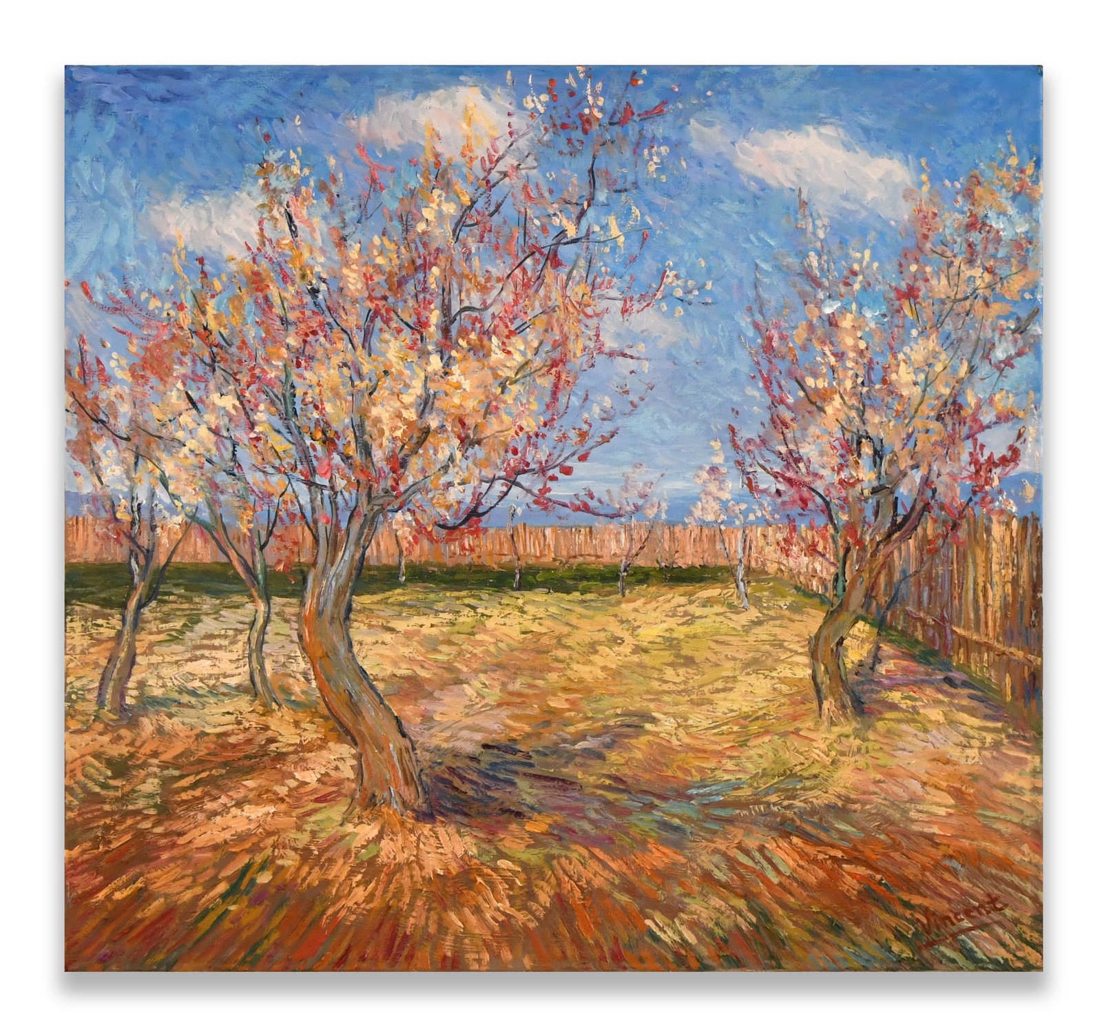 IN THE STYLE OF VINCENT VAN GOGH (1853-1892), OIL ON CANVAS: IN THE STYLE OF VINCENT VAN GOGH (1853-1892), OIL ON CANVAS Dimensions: Image size:54 x 58 cm. All measured values are approximate. Technique: Oil on canvas. Description: The composit