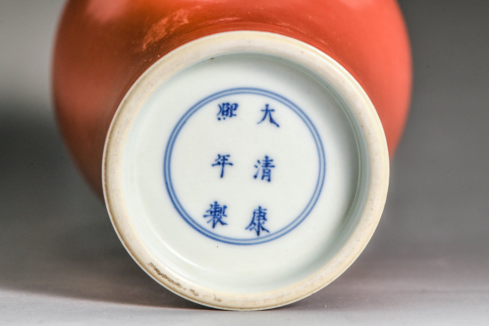 A RED-GLAZED MEIPING - 3