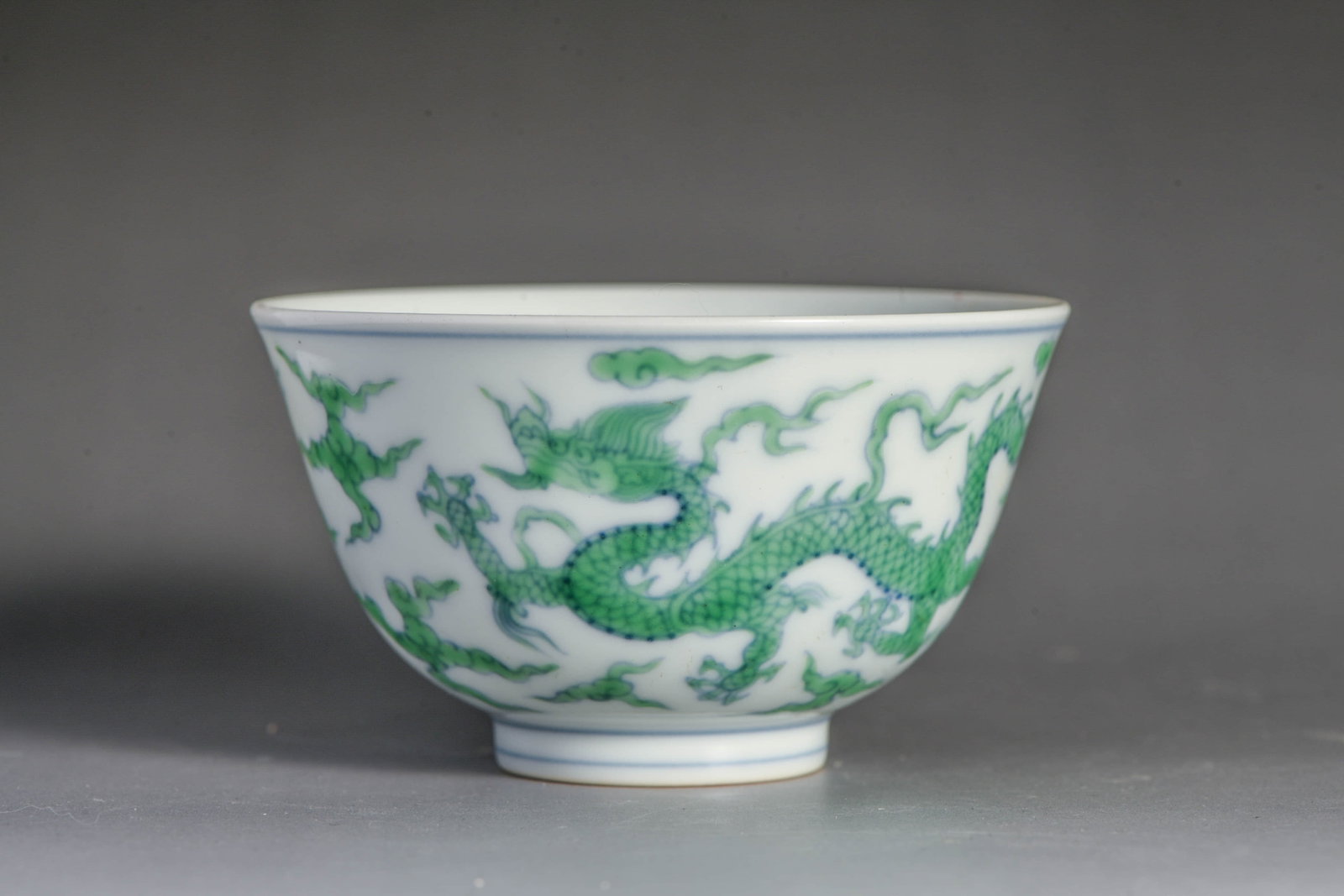 A DOUCAI 'DRAGON' CUP (1 of 5)