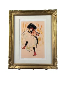 Cancan Dancer by Pablo Picasso Framed