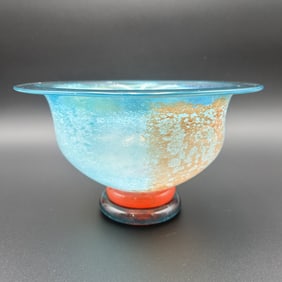 Swedish Kosta Boda "CanCan" Glass Bowl by Kjell Engman