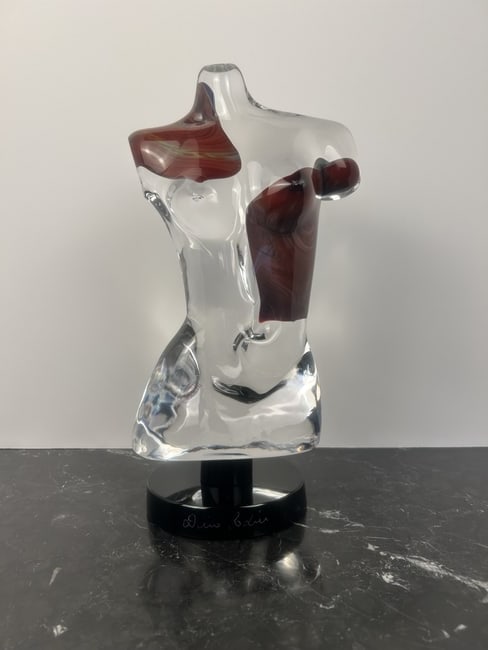 Aphrodite Sculpture Dino Rosin Murano Glass