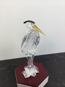 Swarovski Crystal Figurine Feathered Silver Heron