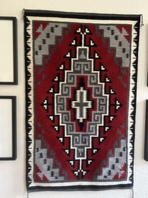 Navajo Wall Hanging Rug with Artist Rosie Ben's picture