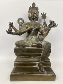 Phra Phrom (Thai Hindu God Brahma) Thailand, w/ COA