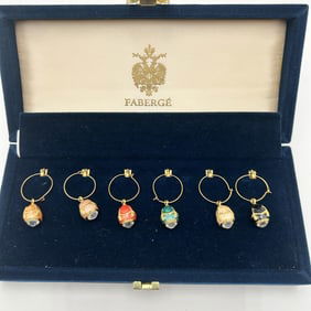 Faberge Enamel Imperial Egg Wine Charms