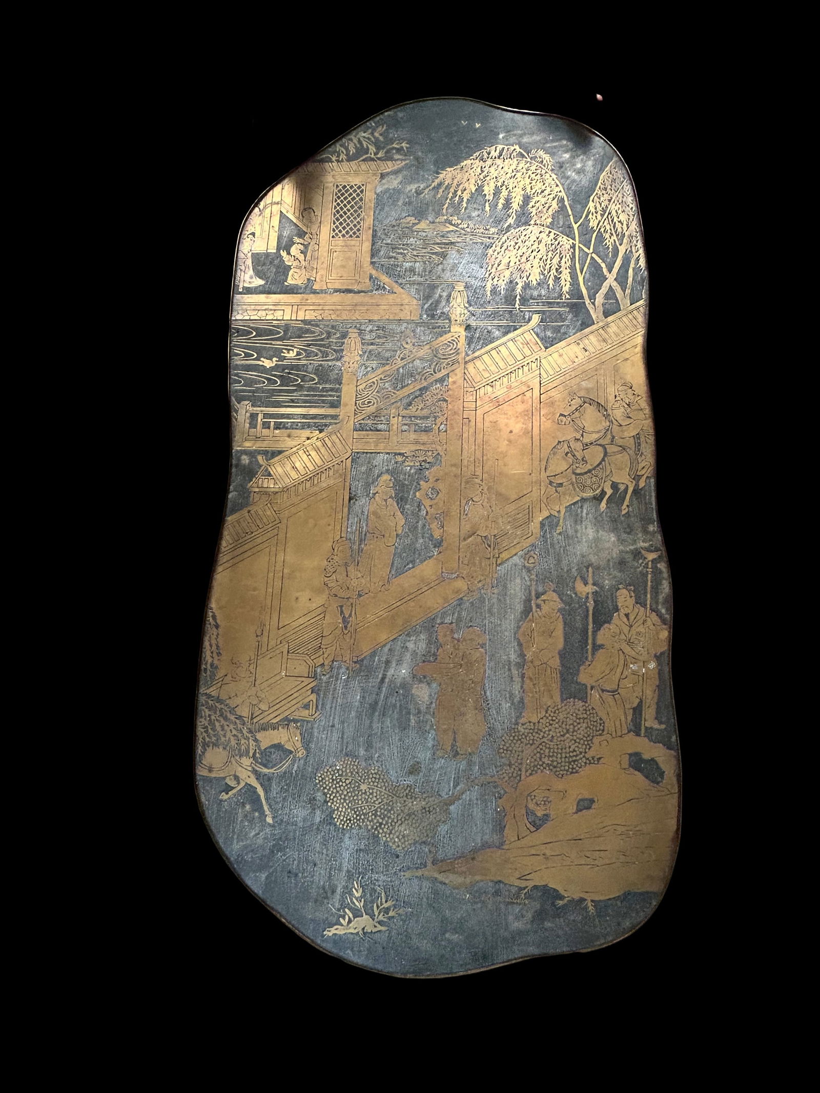 Philip and Kelvin Laverne 'Chan' Acid-Etched and Patinated Bronze Coffee Table (1 of 7)