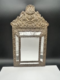 1700s French Napolean III Repousse Wall Mirror