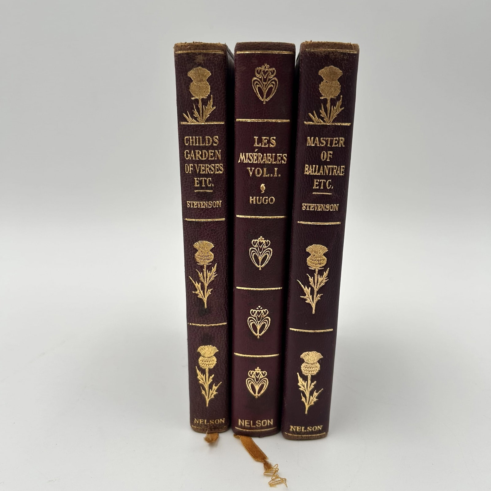 3 Antique Books by Victor Hugo and Robert Louis Stevenson (1 of 6)