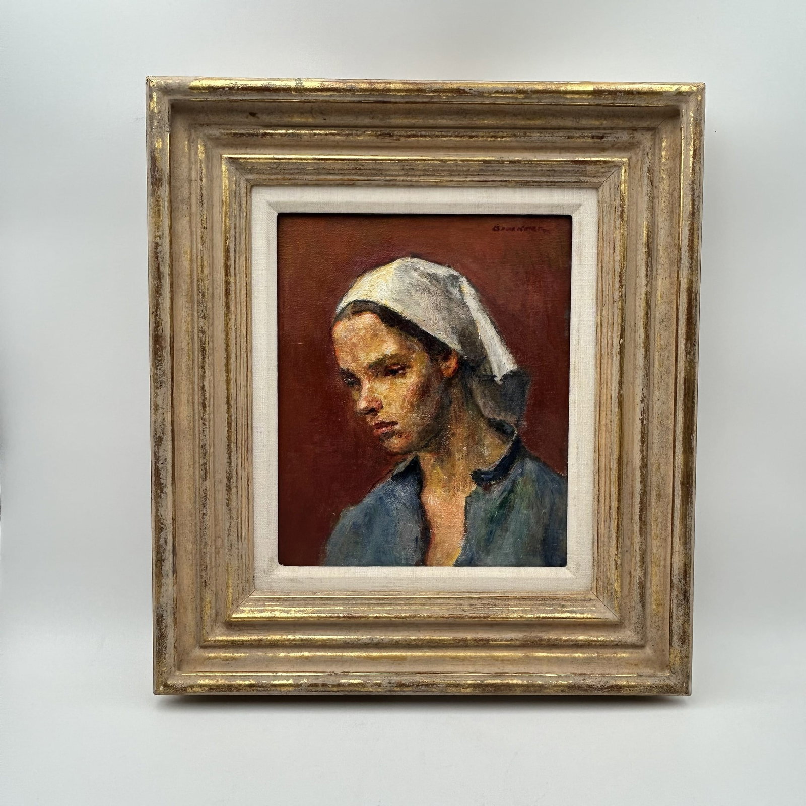 "In a White Babushka" by Robet Brackman (1898-1980) (1 of 6)