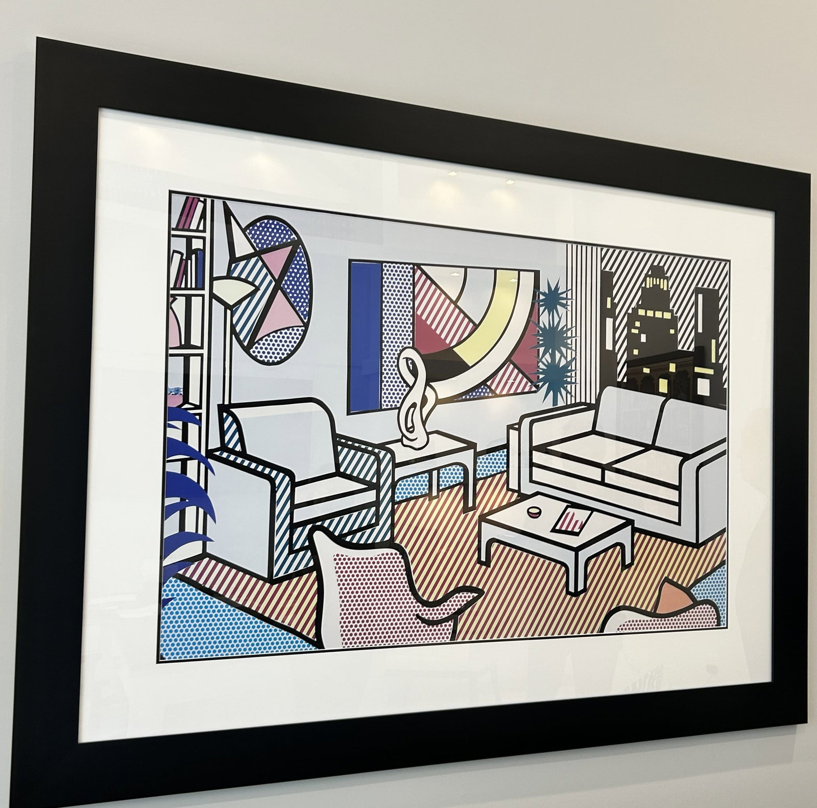 "Interior with Skyline, Collage" by Roy Lichtenstein (1 of 1)
