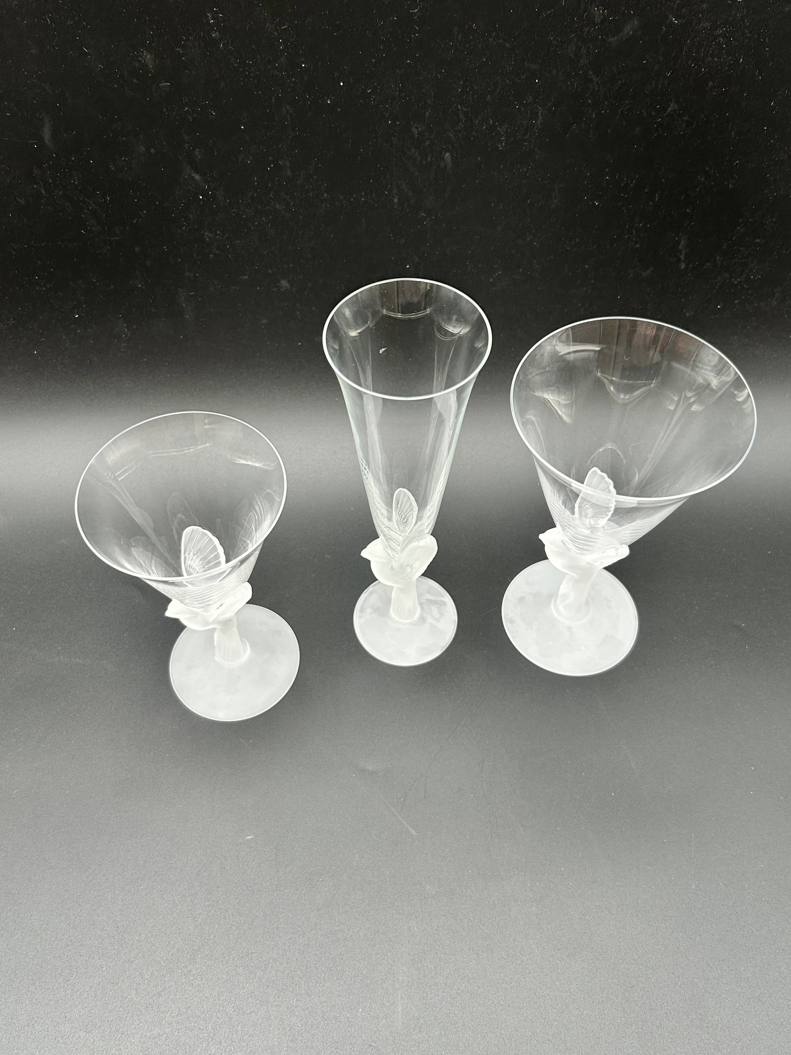 Sasaki Crystal "Wings Clear" Stemware Set - 5