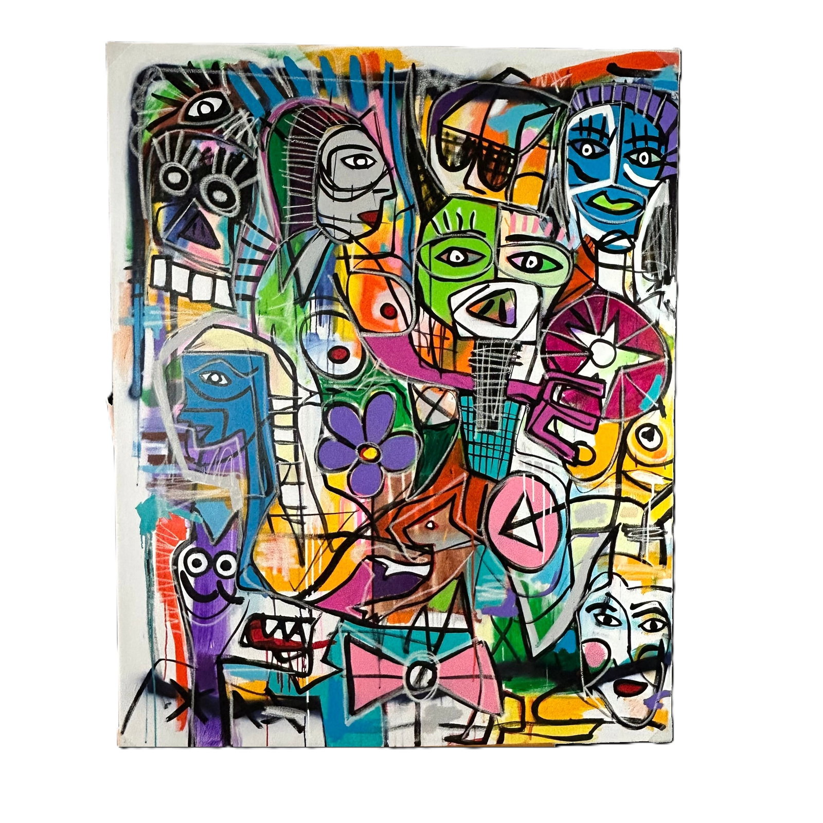 Anthony Gomez - Artwork # 1: Bold, eclectic style artwork, by Anthony Gomez. Gomez is a self-taught contemporary artist based in Miami and Central Florida. His work is characterized by a vibrant, "street-meets-fine-art" aesthetic