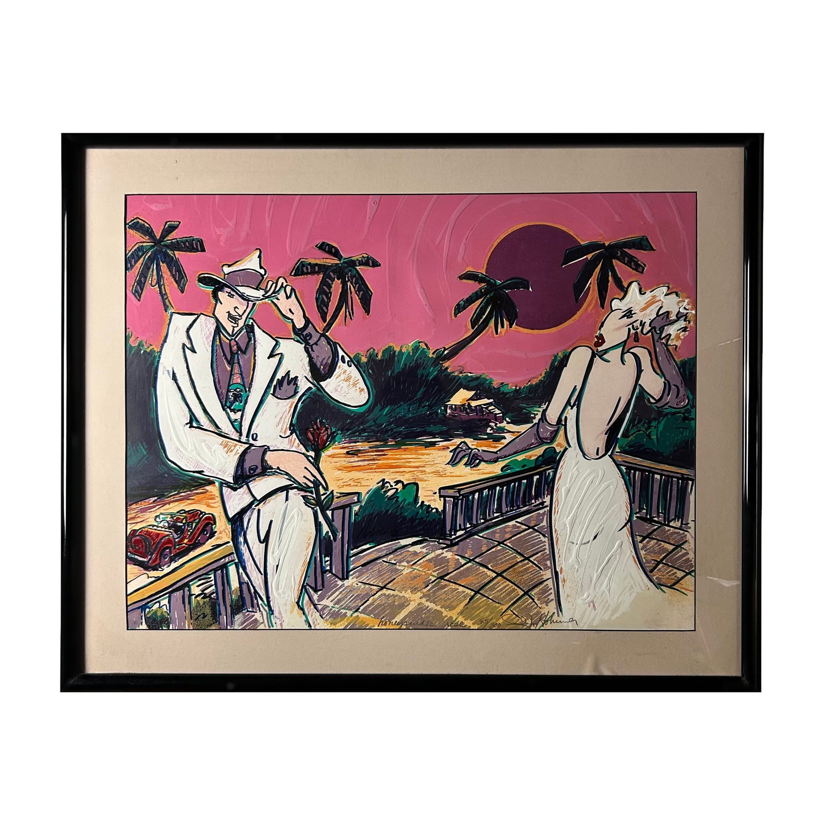 Serigraph titled "Honeysuckle Rose" by R.J Hohimer (1946-2021) (1 of 7)