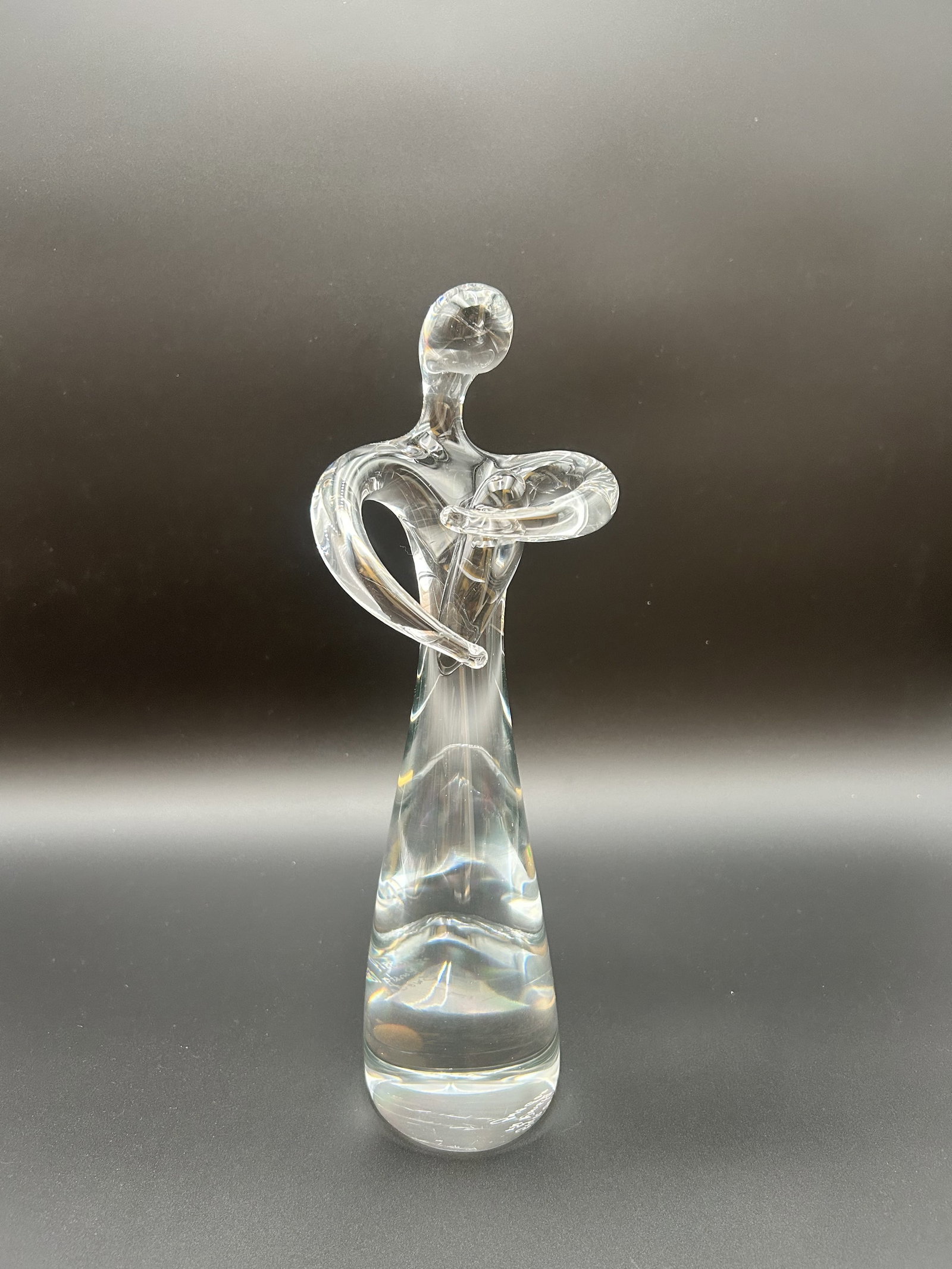 Swedish Mother and Child, Glass, Signed (1 of 3)