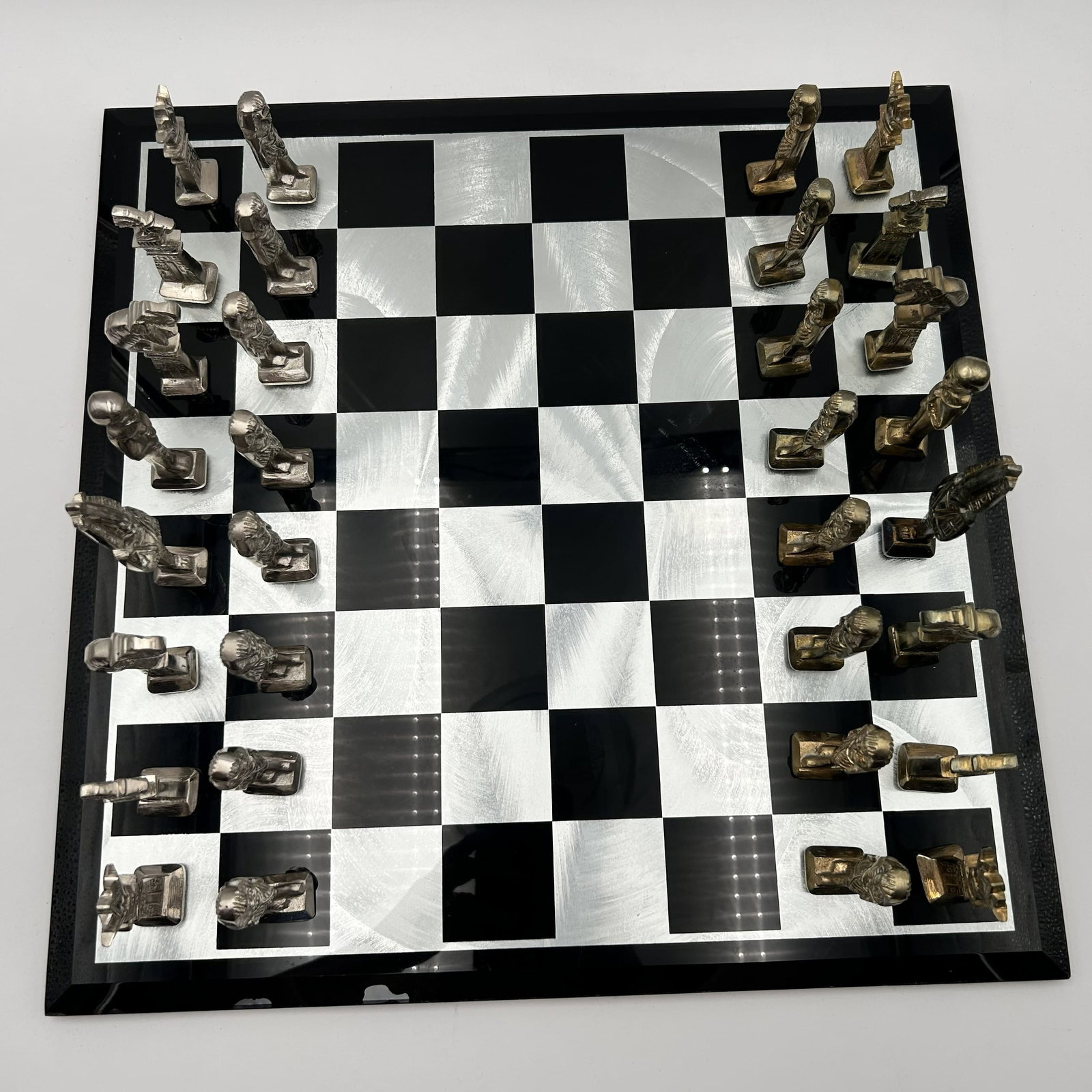 Manopoulos Egyptian-Themed Chess Set w/ Board (1 of 8)