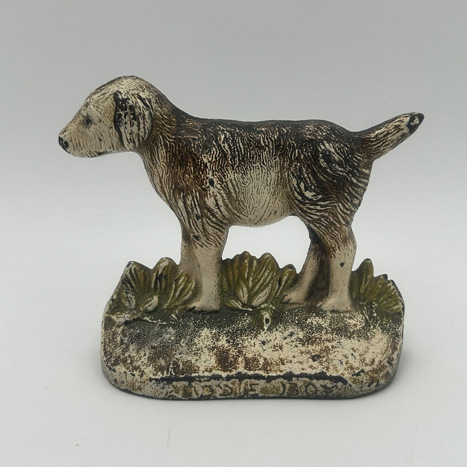 Vintage Cast Iron Laddie Boy Dog Bookend - President Harding's Pet (1 of 7)