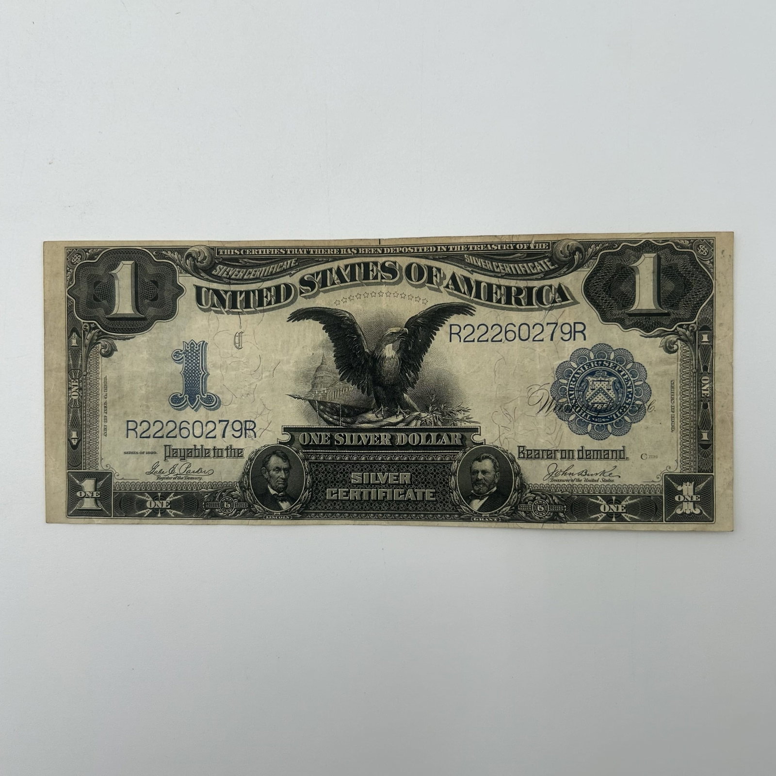 Series of 1899 $1 Black Eagle Silver Certificate (1 of 2)