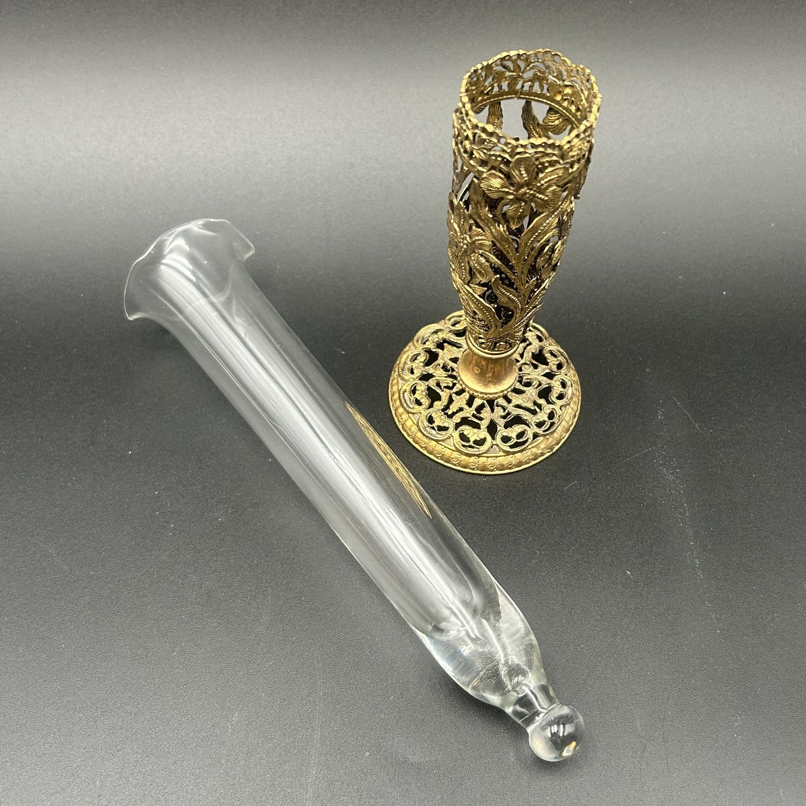 Vintage Matson Ormolu Bud Vase - 5