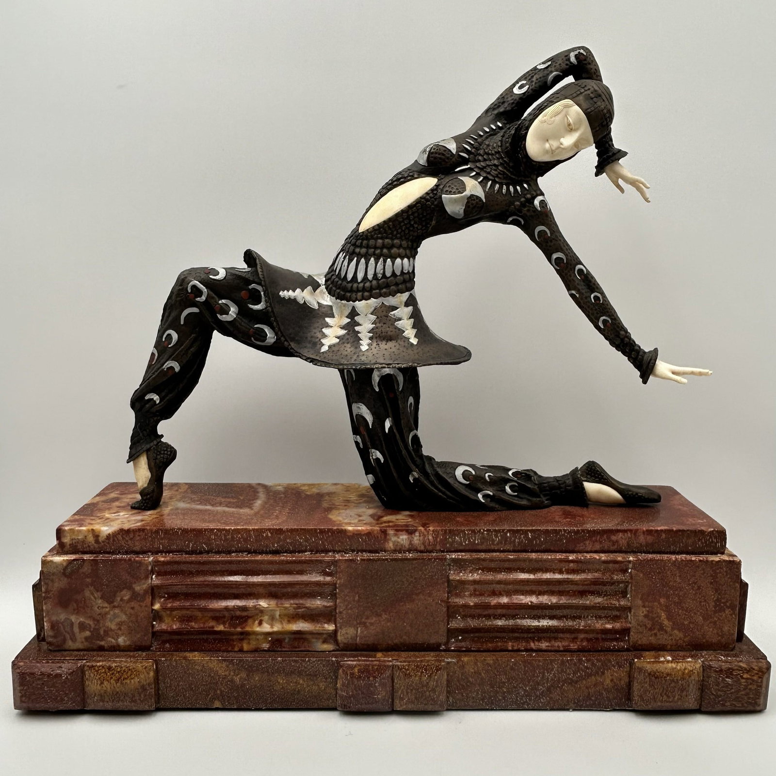 Art Deco Style Sculpture titled "Kamorna" after the original by Chiparus (1 of 9)