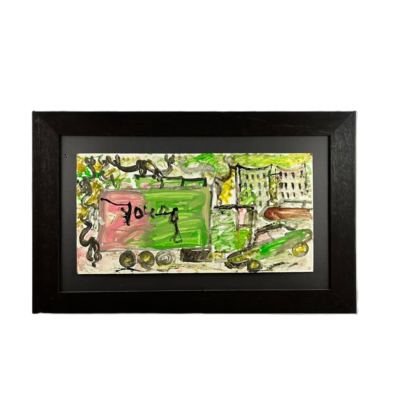 "Overtown, one more day" by Purvis Young framed (1 of 5)
