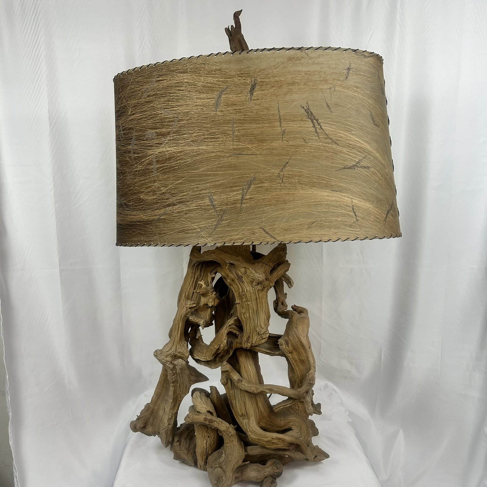 Vintage Mid Century Modern Driftwood Table Lamp (one of two) (1 of 7)
